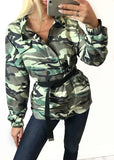 Anya militær jakke med bælte
