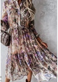 Kate autumn kjole med print